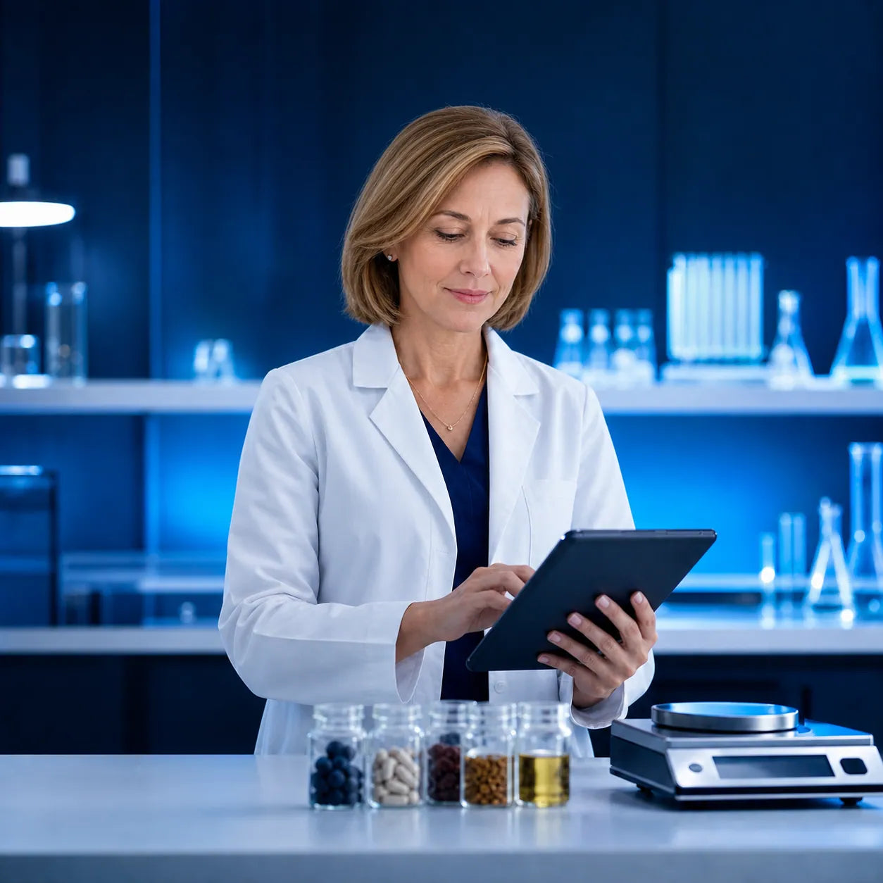 Doctor reviewing the carefully balanced VitalGrow formula